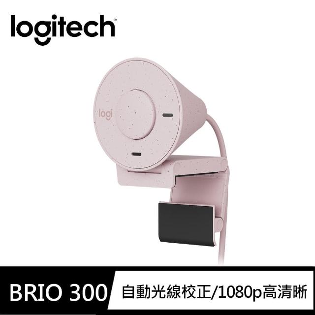 Logitech 羅技-【Logitech 羅技】H390 USB耳機麥克風+BRIO 300網路攝影機