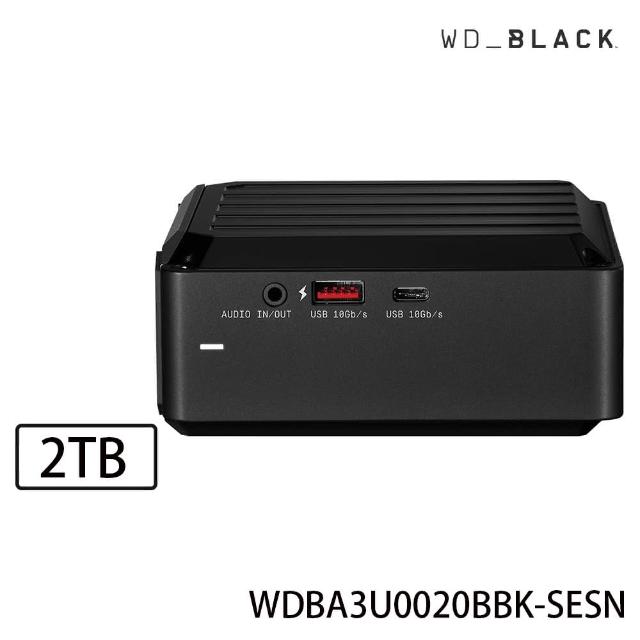 WD 威騰-【WD 威騰】BLACK黑標 D50 Game Dock NVMe 2TB SSD電競外接式硬碟(WDBA3U0020BBK-SESN)