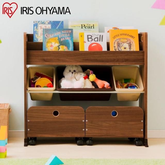 IRIS-【IRIS】童心玩具繪本收納架-附推車 STHR-13(兒童玩具/收納架/分層/書櫃/書架/收納櫃/層架/置物櫃/置物架)